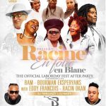 RACINE EN FOLIE EN BLANC
